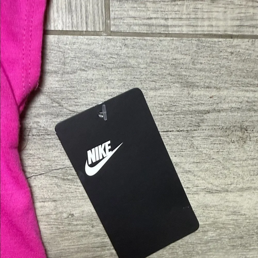 Nike Kids Fuchsia Tee with Silver  Logo Size 6X